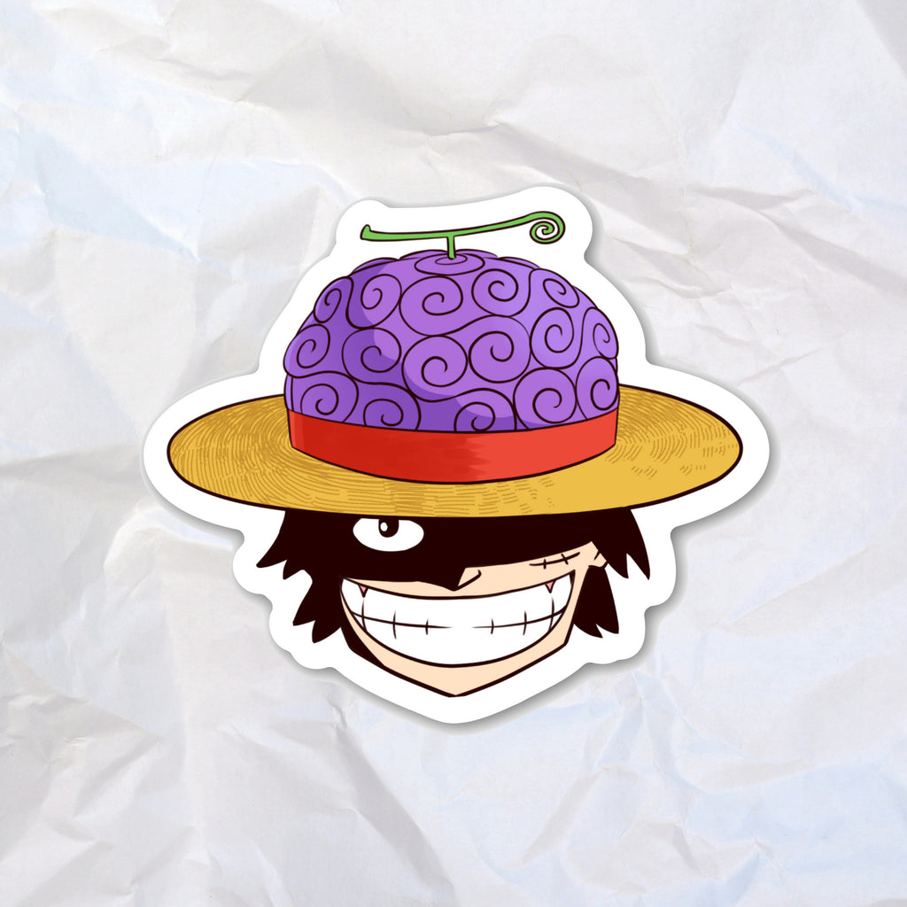 One Piece Luffy Devil Fruit Sticker
