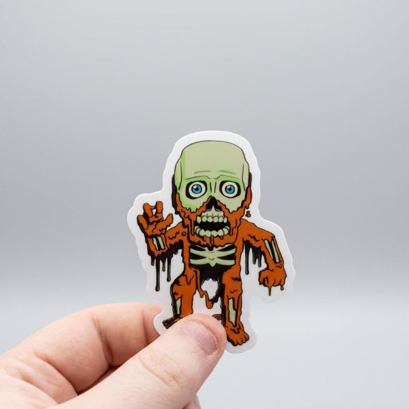 Melting Zombie Sticker